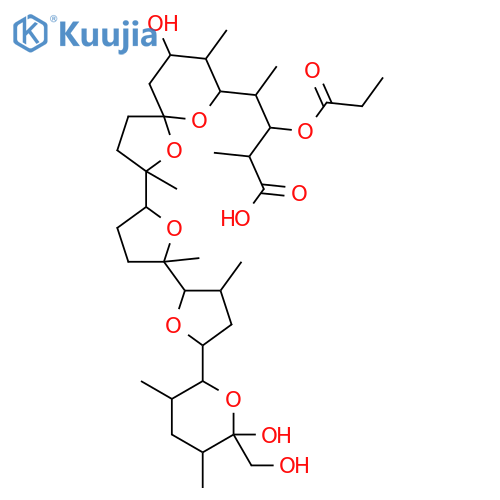 Monensin,16-deethyl-3-O-demethyl-16-methyl-3-O-(1-oxopropyl)- structure