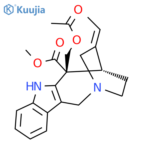 2,5-Ethano-2H-azocino[4,3-b]indole-6-carboxylic acid, 6-[(acetyloxy)me thyl]-4-ethylidene-1,3,4,5,6,7-hexahydro-, methyl ester, [5S-[4E,5alph a,6beta]]- structure
