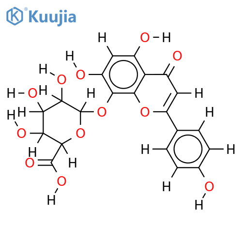 isoscutellarein 8-O-beta-D-glucuronide structure