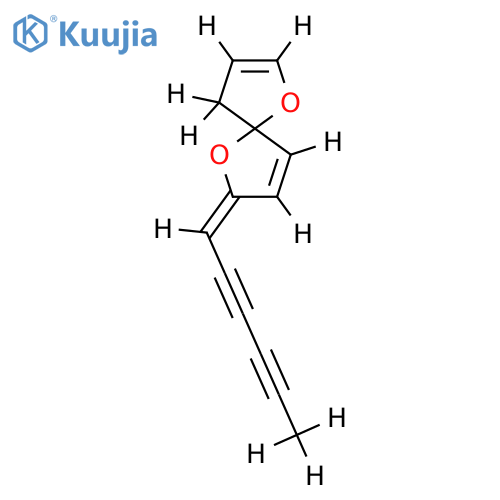 (E)-7-(2,4-hexadiynilidene)-1,6-dioxaspironona-2,8-diene structure