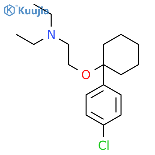 (2-{1-(4-chlorophenyl)cyclohexyloxy}ethyl)diethylamine structure
