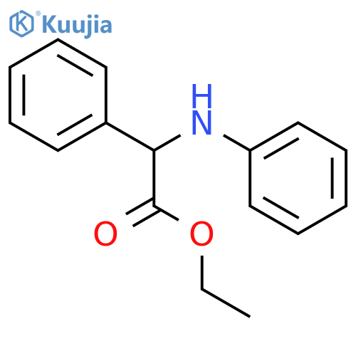 Ethyl 2-phenyl-2-(phenylamino)acetate structure