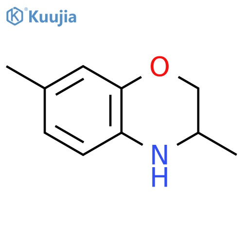 2H-1,4-Benzoxazine, 3,4-dihydro-3,7-dimethyl- structure