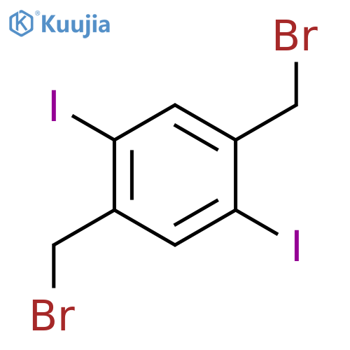 1,\u200b4-\u200bBis(bromomethyl)\u200b-\u200b2,\u200b5-\u200bdiiodobenzene structure