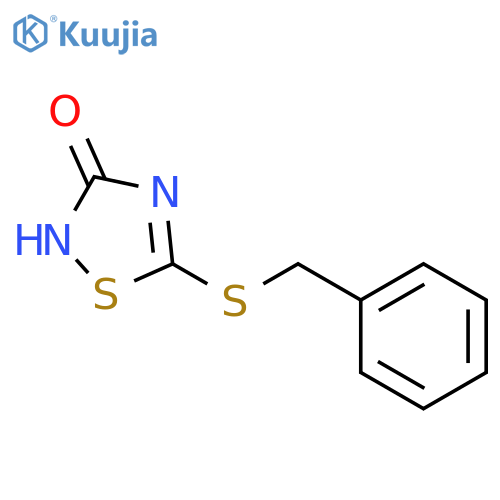 1,2,4-Thiadiazol-3(2H)-one,5-[(phenylmethyl)thio]- structure