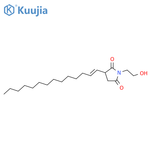 2,5-Pyrrolidinedione,1-(2-hydroxyethyl)-3-(tetradecen-1-yl)- structure