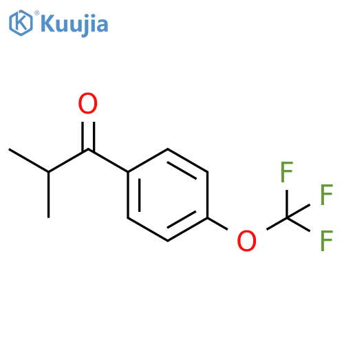 2-Methyl-1-4-(trifluoromethoxy)phenylpropan-1-one structure