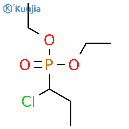 Phosphonic acid, (1-chloropropyl)-, diethyl ester structure