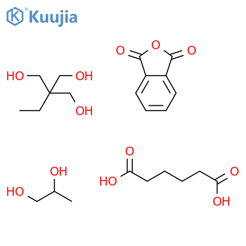 Adipic acid, phthalic anhydride, trimethylolpropane, propylene glycol polymer structure