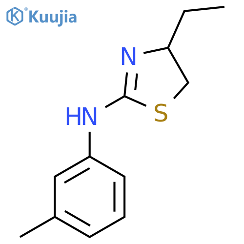4-Ethyl-N-(3-methylphenyl)-4,5-dihydro-1,3-thiazol-2-amine structure