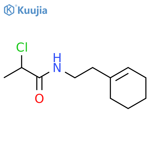 2-chloro-N-2-(cyclohex-1-en-1-yl)ethylpropanamide structure