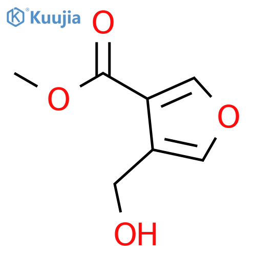 3-Furancarboxylic acid, 4-(hydroxymethyl)-, methyl ester structure