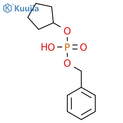 Benzyl cyclopentyl hydrogen phosphate structure