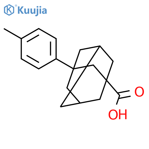 3-(4-methylphenyl)adamantane-1-carboxylic acid structure