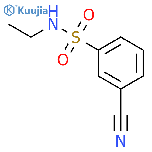 3-Cyano-N-ethylbenzenesulfonamide structure