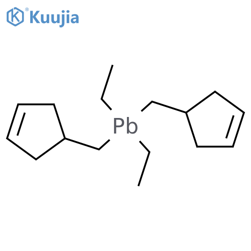 Plumbane, bis(3-cyclopenten-1-ylmethyl)diethyl- structure