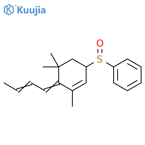 4-(2-Butenylidene)-3,5,5-trimethyl-2-cyclohexen-1-ylsulfinyl-benzene structure