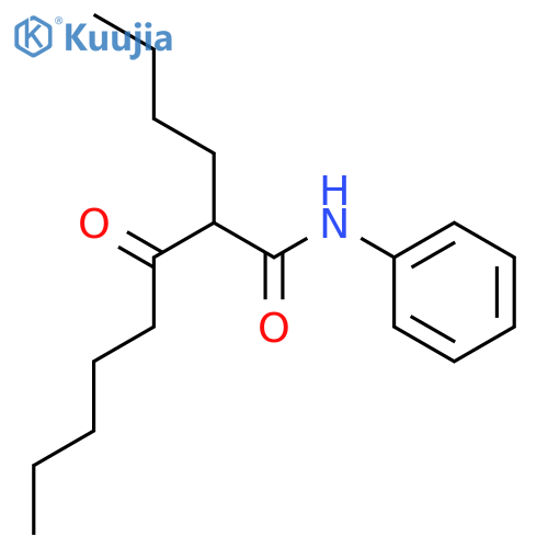 Octanamide, 2-butyl-3-oxo-N-phenyl- structure