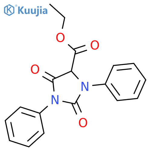 ethyl 2,5-dioxo-1,3-diphenylimidazolidine-4-carboxylate structure