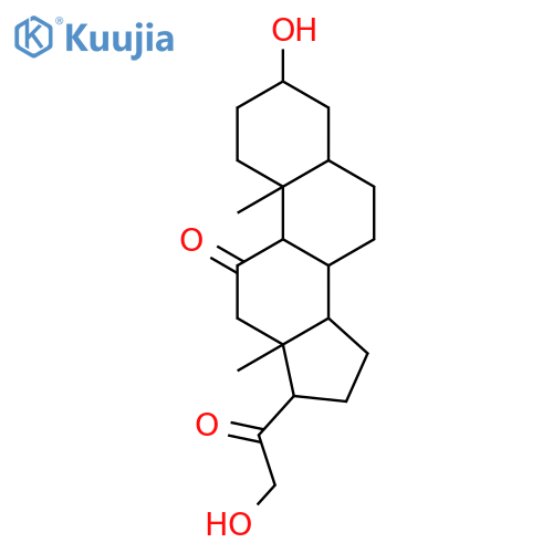 Pregnane-11,20-dione,3,21-dihydroxy-, (3b,5a)- structure