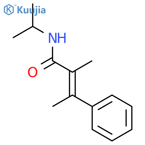(2Z)-2-methyl-N-(1-methylethyl)-3-phenylbut-2-enamide structure