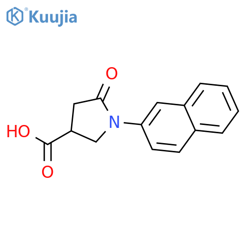 1-(Naphthalen-2-yl)-5-oxopyrrolidine-3-carboxylic Acid structure