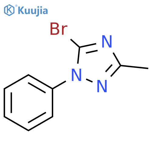 5-bromo-3-methyl-1-phenyl-1H-1,2,4-triazole structure