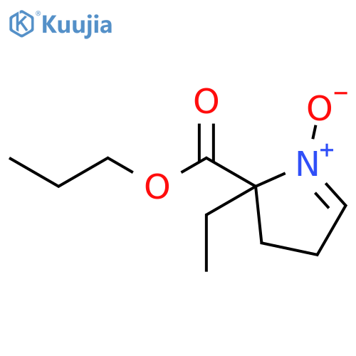 2H-Pyrrole-2-carboxylic acid, 2-ethyl-3,4-dihydro-, propyl ester, 1-oxide structure