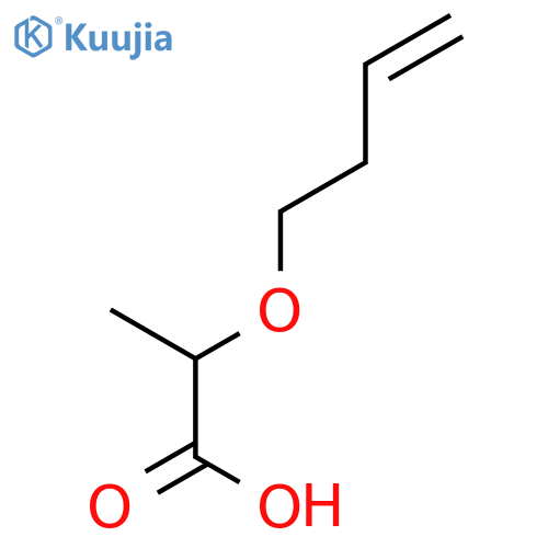 2-(but-3-en-1-yloxy)propanoic acid structure