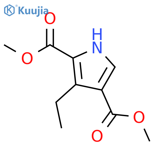 2,4-dimethyl 3-ethyl-1H-pyrrole-2,4-dicarboxylate structure