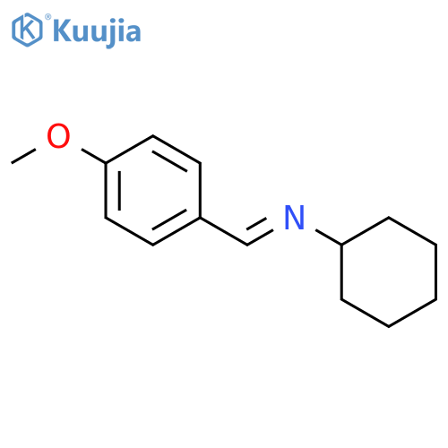 Cyclohexanamine, N-[(4-methoxyphenyl)methylene]- structure