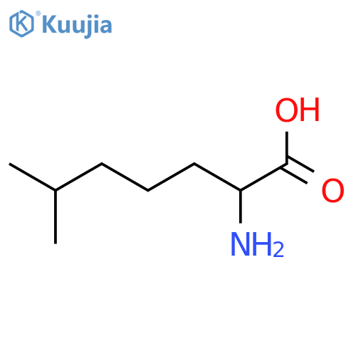 Heptanoic acid, 2-amino-6-methyl- structure