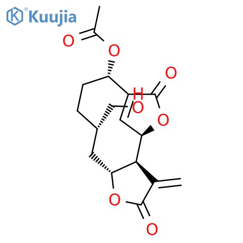 (3aS,4R,8S,11S,12aR)-8-Acetoxy-3a,4,8,9,10,11,12,12a-octahydro-11-hydroxymethyl-3-methylene-6H-4,7-methenofuro[3,2-c]oxacycloundecin-2,6(3H)-dione structure