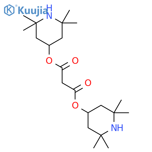 bis(2,2,6,6-tetramethylpiperidin-4-yl) propanedioate structure