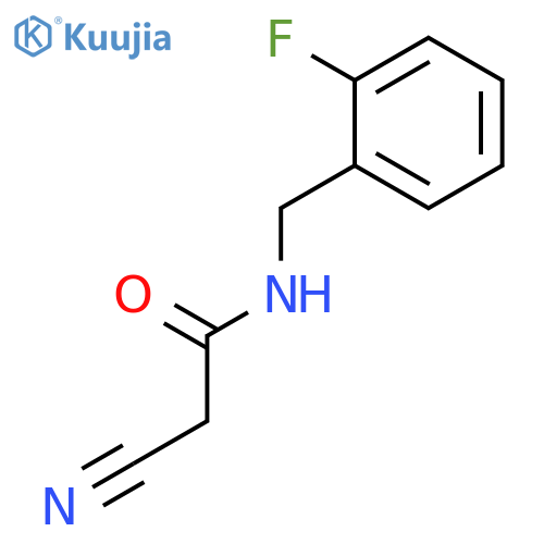 2-cyano-N-(2-fluorophenyl)methylacetamide structure