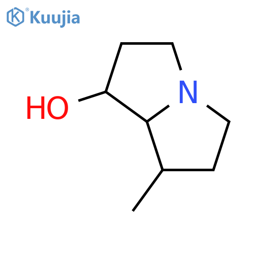 7-methyl-2,3,5,6,7,8-hexahydro-1h-pyrrolizin-1-ol structure