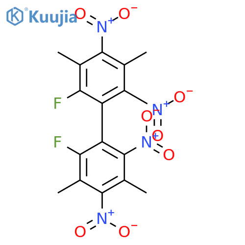1,1'-Biphenyl,2,2'-difluoro-3,3',5,5'-tetramethyl-4,4',6,6'-tetranitro- structure
