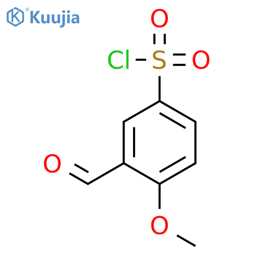 3-formyl-4-methoxybenzene-1-sulfonyl chloride structure