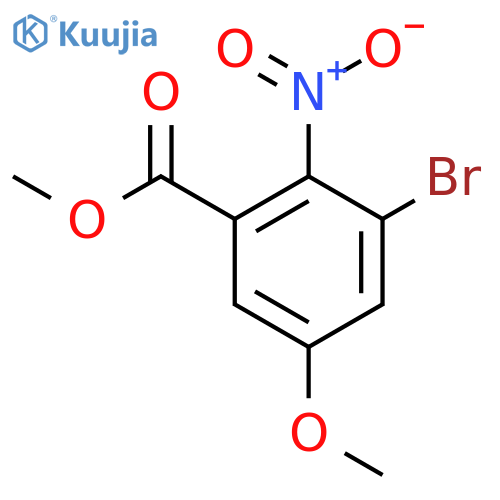 Methyl 3-bromo-5-methoxy-2-nitrobenzoate structure