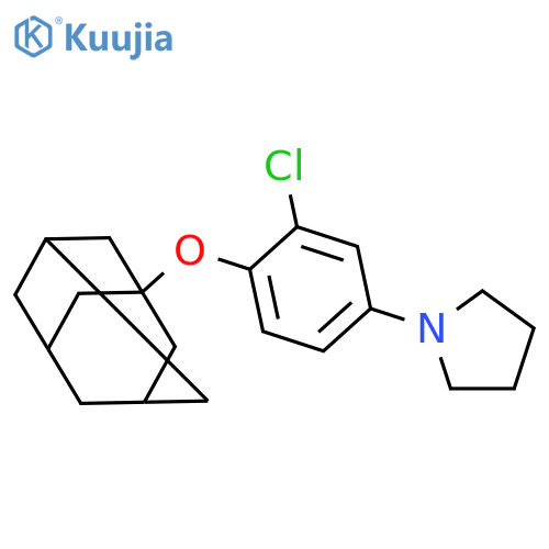 Pyrrolidine, 1-[3-chloro-4-(tricyclo[3.3.1.13,7]dec-1-yloxy)phenyl]- structure