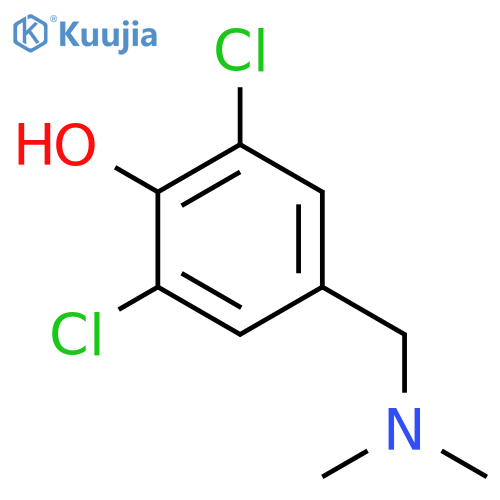 PHENOL, 2,6-DICHLORO-4-[(DIMETHYLAMINO)METHYL]- structure