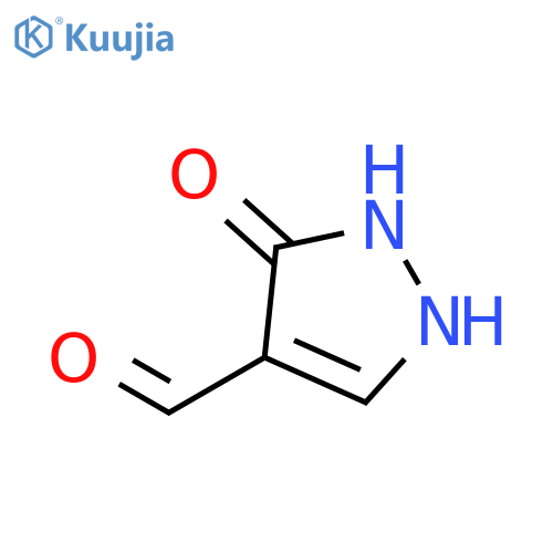 2,3-dihydro-3-oxo-1H-Pyrazole-4-carboxaldehyde structure