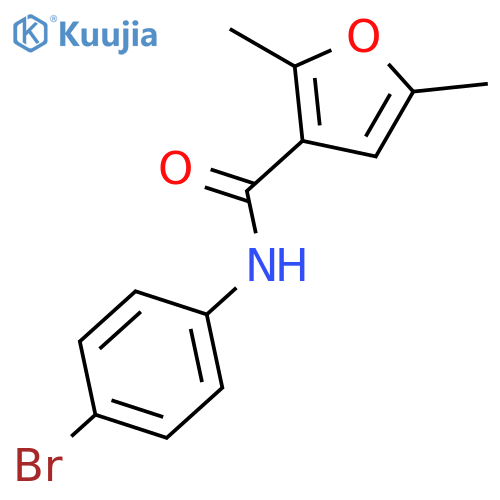 N-(4-bromophenyl)-2,5-dimethylfuran-3-carboxamide structure