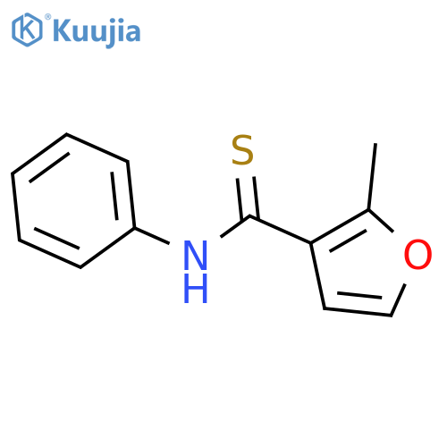 3-FURANCARBOTHIOAMIDE, 2-METHYL-N-PHENYL- structure