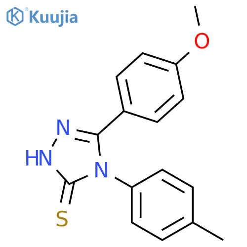 5-(4-METHOXY-PHENYL)-4-P-TOLYL-4H-[1,2,4]TRIAZOLE-3-THIOL structure