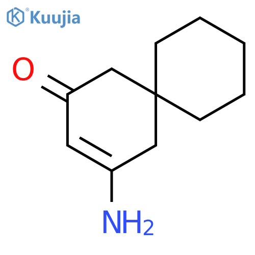 Spiro[5.5]undec-3-en-2-one, 4-amino- structure