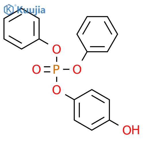Diphenyl p-Hydroxyphenyl Phosphate structure