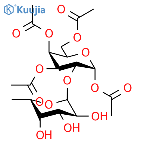 1,3,4,6-Tetra-O-acetyl-2-(α-L-fucopyranosyl)-α-D-galactopyranose structure