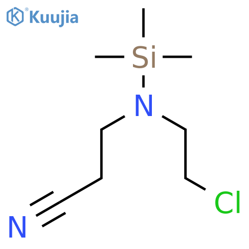 Propanenitrile, 3-[(2-chloroethyl)(trimethylsilyl)amino]- structure