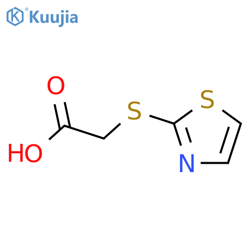 2-(1,3-thiazol-2-ylsulfanyl)acetic acid structure